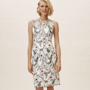 Adrianna Papell For BHLDN Gwyn Floral Sheath Dress (NWT, size 4)
